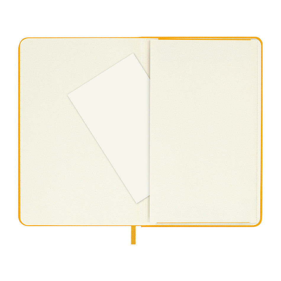 Moleskine Silk Hardcover Pocket Notebook Ruled Orange Yellow by Moleskine at Cult Pens