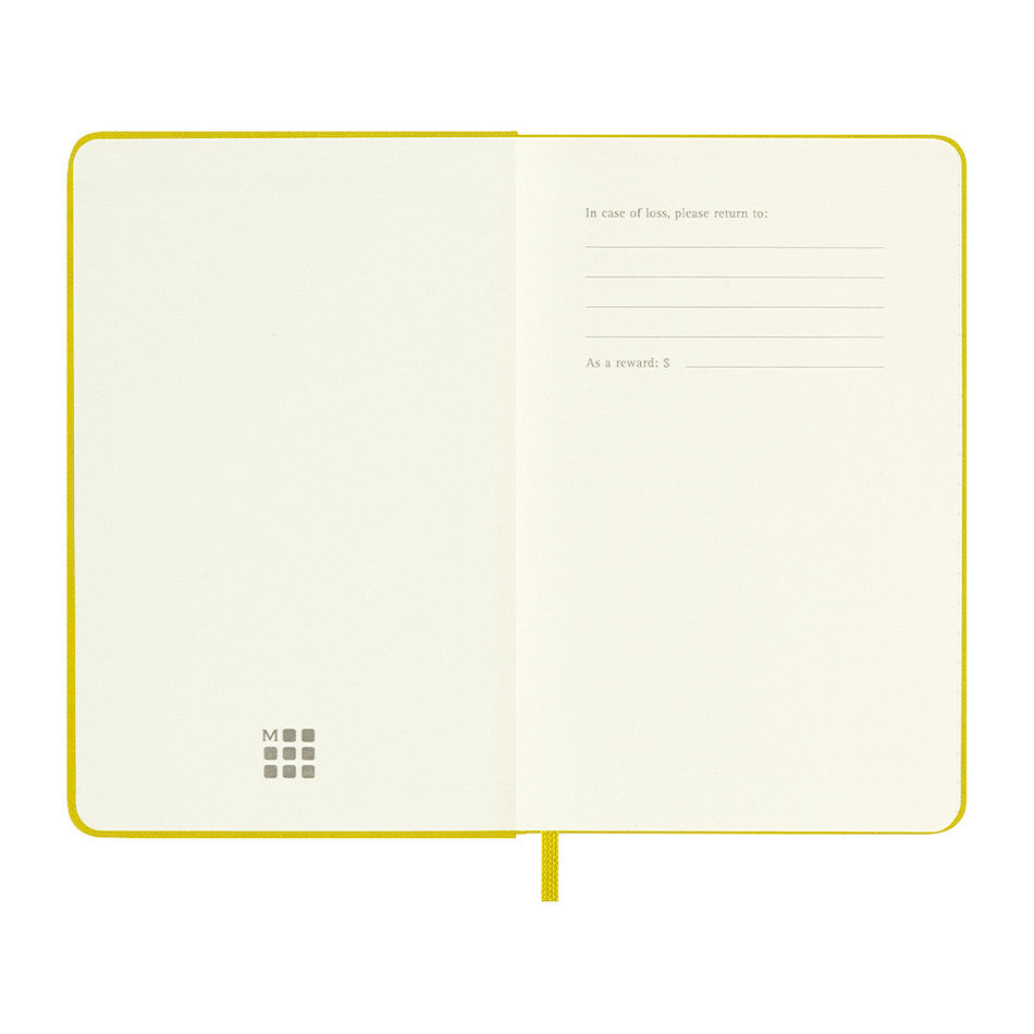 Moleskine Silk Hardcover Pocket Notebook Ruled Hay Yellow by Moleskine at Cult Pens