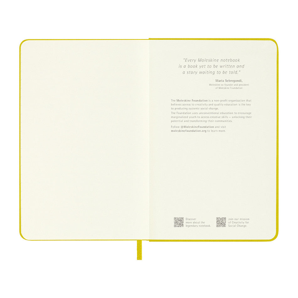 Moleskine Silk Hardcover Pocket Notebook Ruled Hay Yellow by Moleskine at Cult Pens