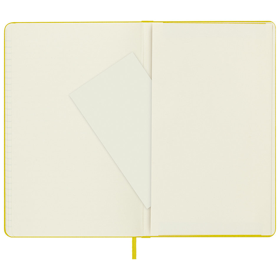 Moleskine Silk Hardcover Large Notebook Ruled Hay Yellow by Moleskine at Cult Pens