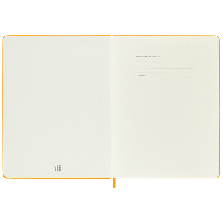 Moleskine Silk Hardcover Extra Large Notebook Ruled Orange Yellow by Moleskine at Cult Pens