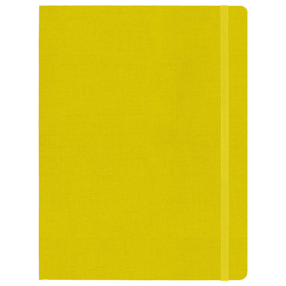 Moleskine Silk Hardcover Extra Large Notebook Ruled Hay Yellow by Moleskine at Cult Pens