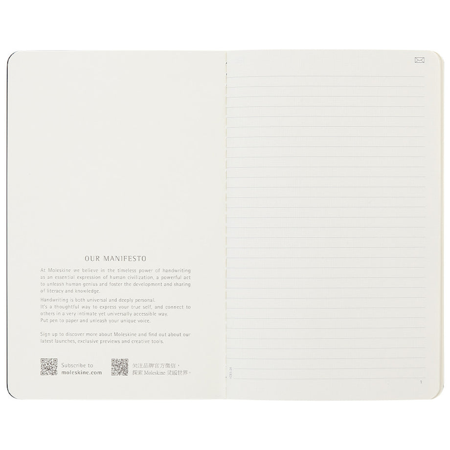 Moleskine Smart Writing Smart Cahier Notebook Large Ruled Black Set of
