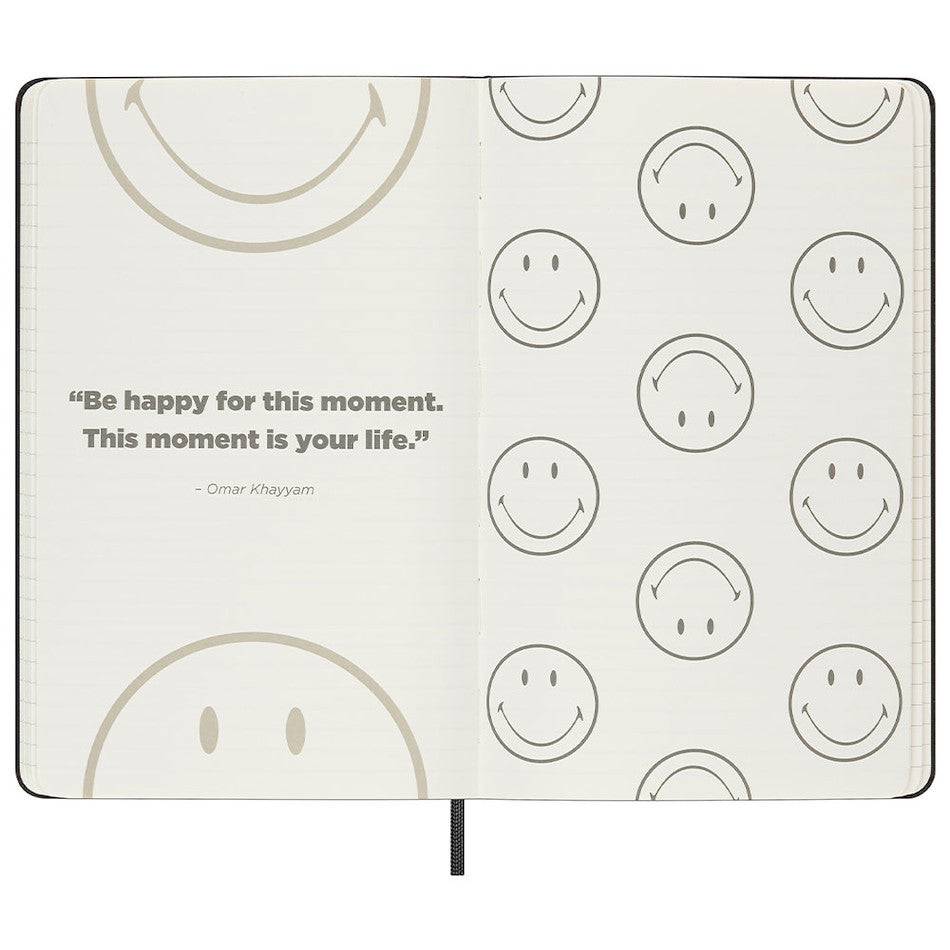 Moleskine Large Notebook Ruled Limited Edition Smiley by Moleskine at Cult Pens