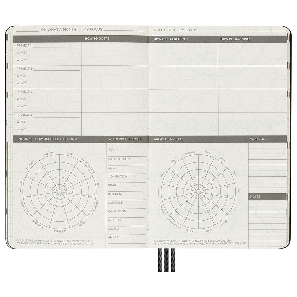Moleskine Positivity Planner Large Limited Edition Smiley Collector's Box by Moleskine at Cult Pens