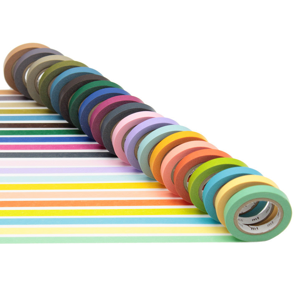mt Washi Masking Tape - 7mm x 7m Assorted Pack of 20 by mt at Cult Pens