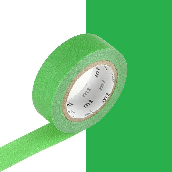 mt Washi Masking Tape - 15mm x 7m - Green by mt at Cult Pens