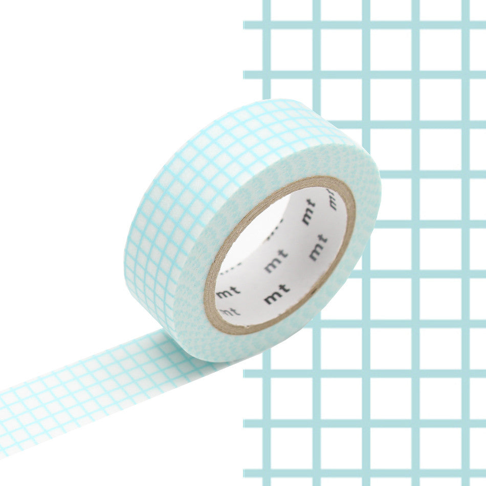 mt Washi Masking Tape - 15mm x 7m - Hougan Mint Blue by mt at Cult Pens