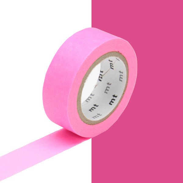 mt Washi Masking Tape - 15mm x 7m - Shocking Pink by mt at Cult Pens