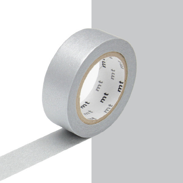 mt Washi Masking Tape - 15mm x 7m - Silver by mt at Cult Pens