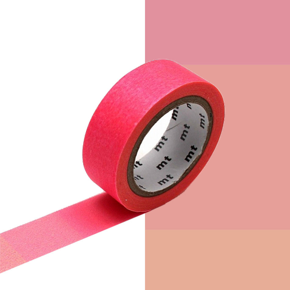 mt Washi Masking Tape - 15mm x 7m - Fluorescent Gradation Pink x Yellow by mt at Cult Pens
