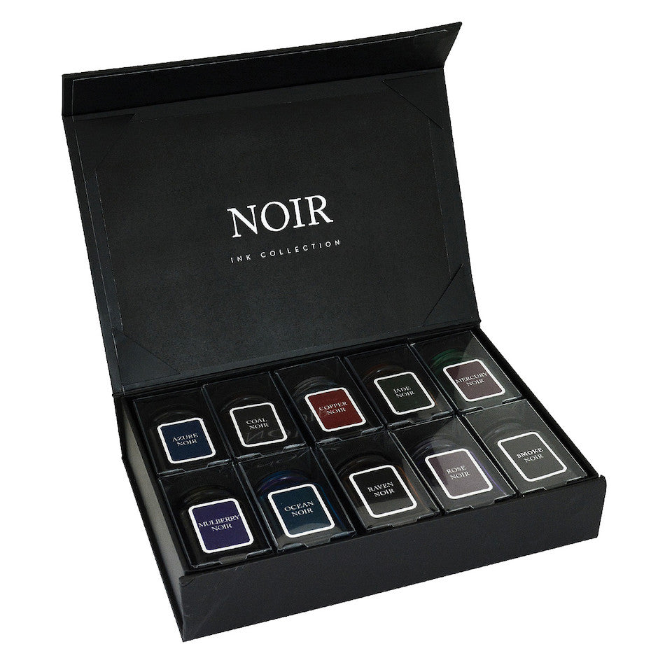 Monteverde Noir Collection 10-Piece Ink Bottle Gift Set by Monteverde at Cult Pens