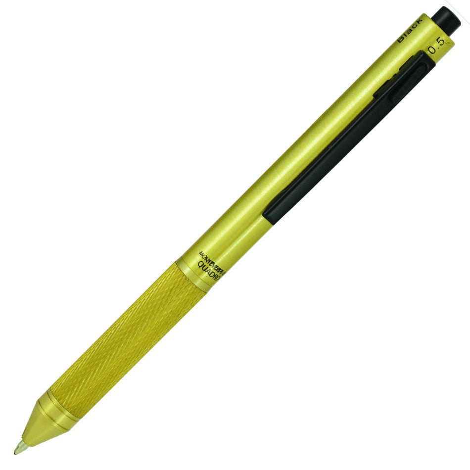 Monteverde Quadro 4-in-1 Multifunction Pen Brass by Monteverde at Cult Pens