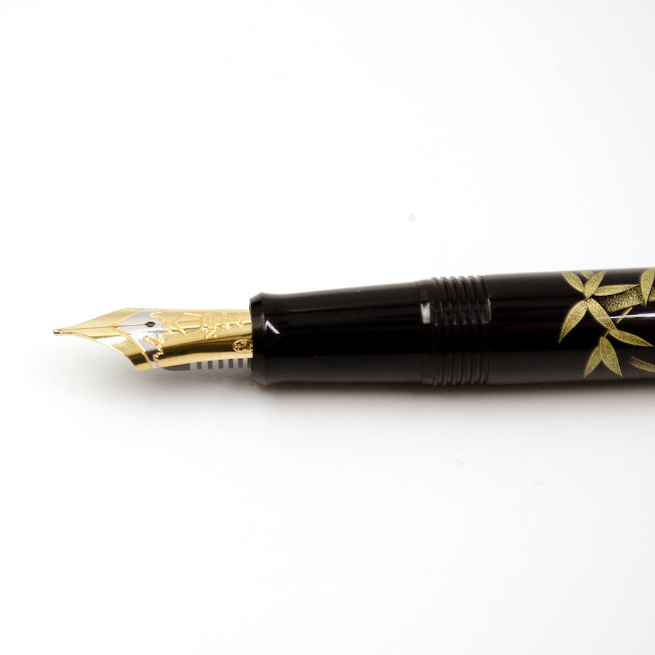 Namiki Raden Yukari Chinkin Bamboo and Sparrow Fountain Pen by Namiki at Cult Pens