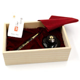 Namiki Raden Yukari Chinkin Bamboo and Sparrow Fountain Pen by Namiki at Cult Pens