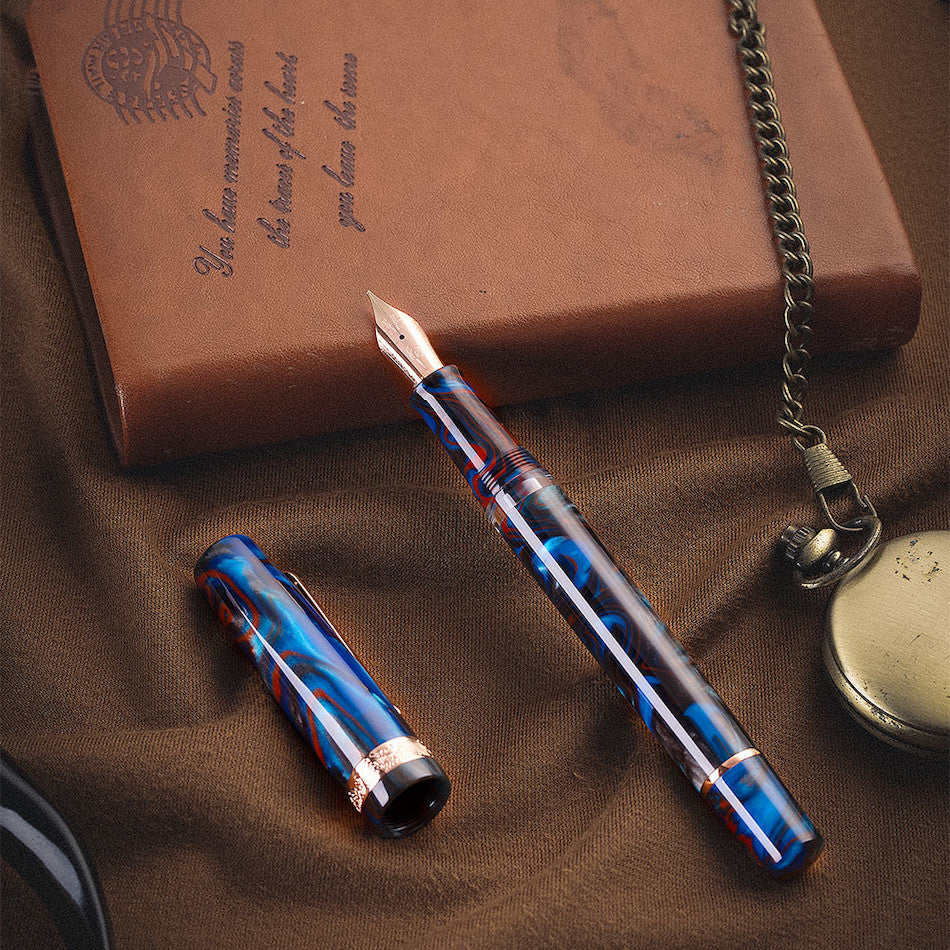 Nahvalur Schuylkill Fountain Pen Dragonet Sapphire by Nahvalur at Cult Pens