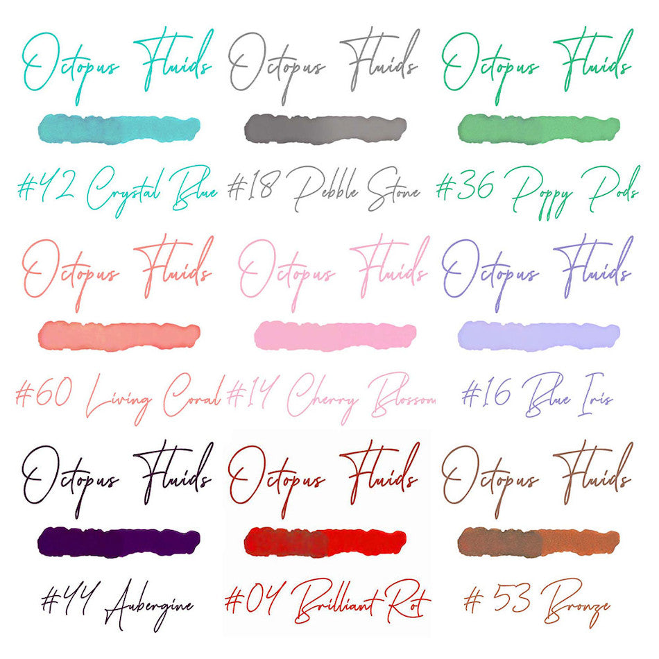 Octopus Fountain Pen Ink 30ml by Octopus Fluids at Cult Pens