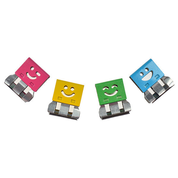 OHTO Smile Slide Clips Assorted Pack of 100 by OHTO at Cult Pens