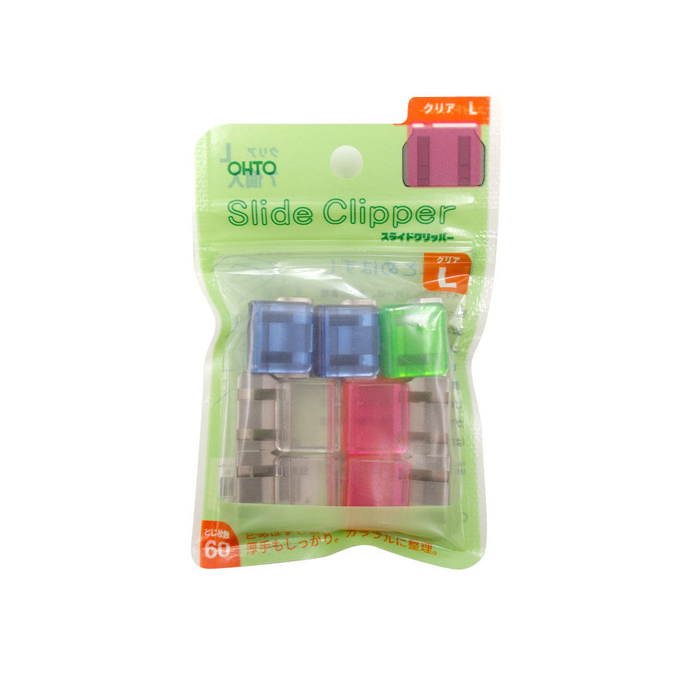 OHTO Slide Clipper Large Clips Assorted Set of 7 by OHTO at Cult Pens