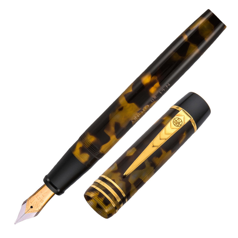 Onoto Magna Classic 18ct Gold Nib Fountain Pen Tortoiseshell by Onoto at Cult Pens