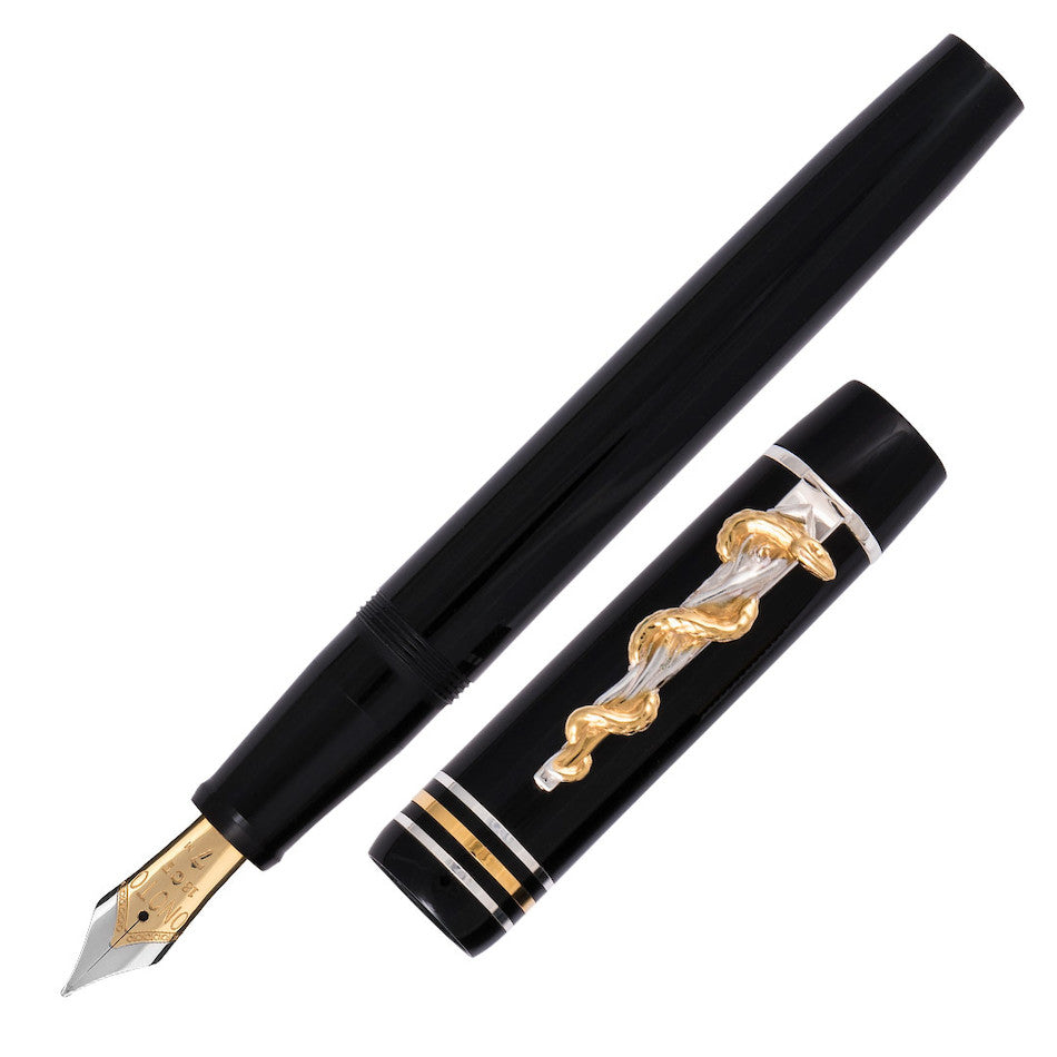 Onoto Doctor's 18ct Gold Nib Fountain Pen Black Limited Edition by Onoto at Cult Pens