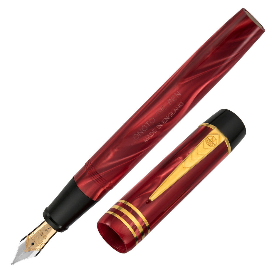Onoto Magna Classic 18ct Gold Nib Fountain Pen Burgundy Pearl by Onoto at Cult Pens