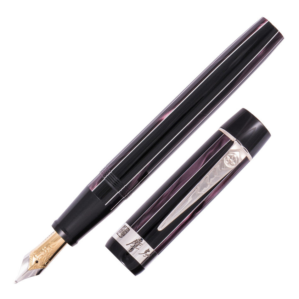 Onoto King's College 18ct Gold Nib Fountain Pen Xu Zhimo Pinstripe by Onoto at Cult Pens