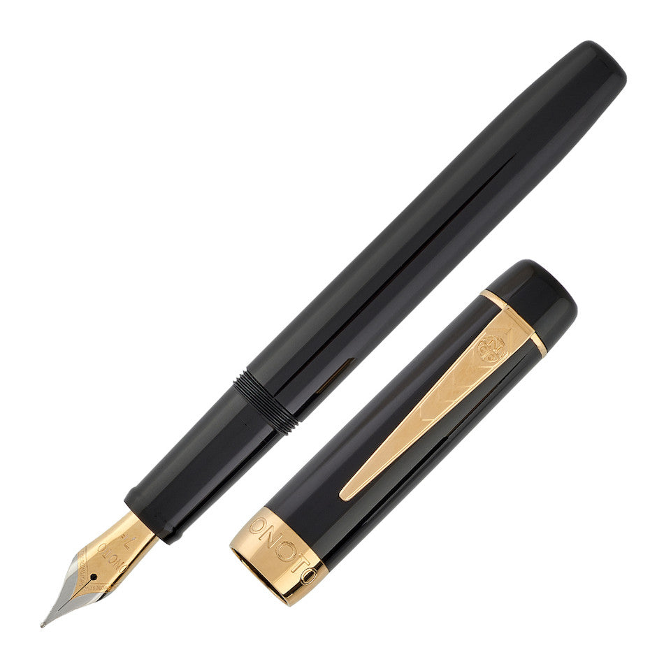 Onoto Scholar Fountain Pen Black with Gold Trim by Onoto at Cult Pens