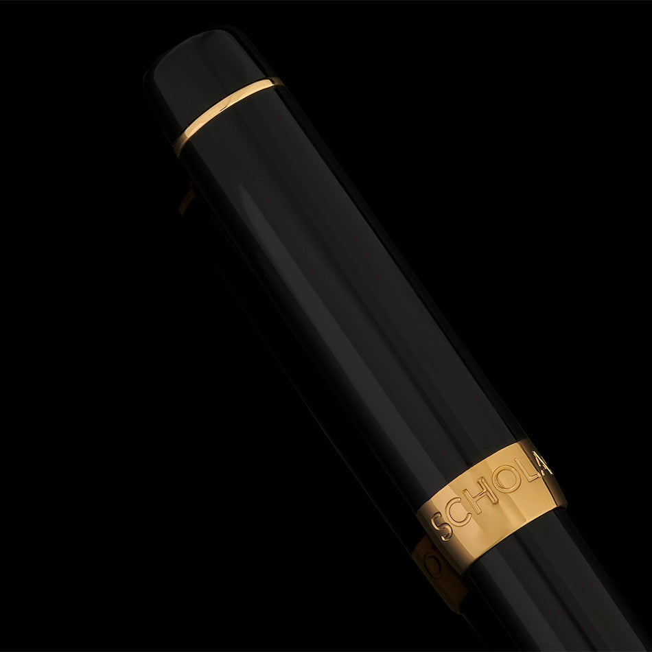 Onoto Scholar Fountain Pen Black with Gold Trim by Onoto at Cult Pens