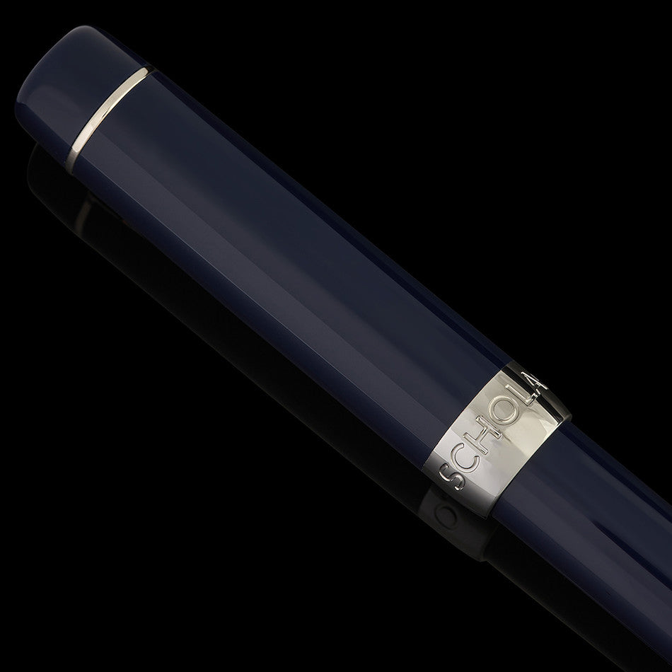 Onoto Scholar Fountain Pen Blue with Silver Trim by Onoto at Cult Pens