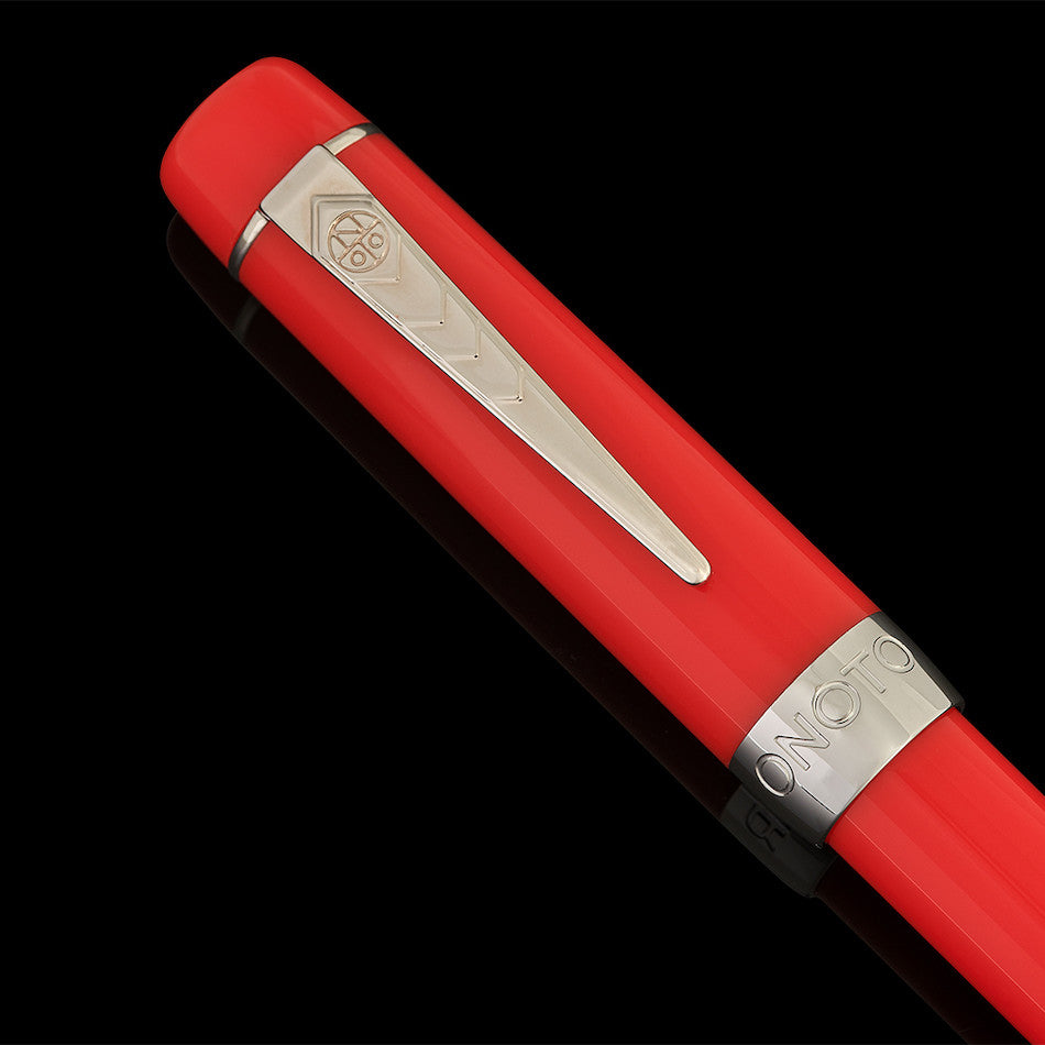 Onoto Scholar Fountain Pen Rosso with Silver Trim by Onoto at Cult Pens