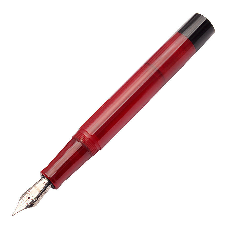 Opus 88 Demonstrator Eye Dropper Fountain Pen Red by Opus 88 at Cult Pens