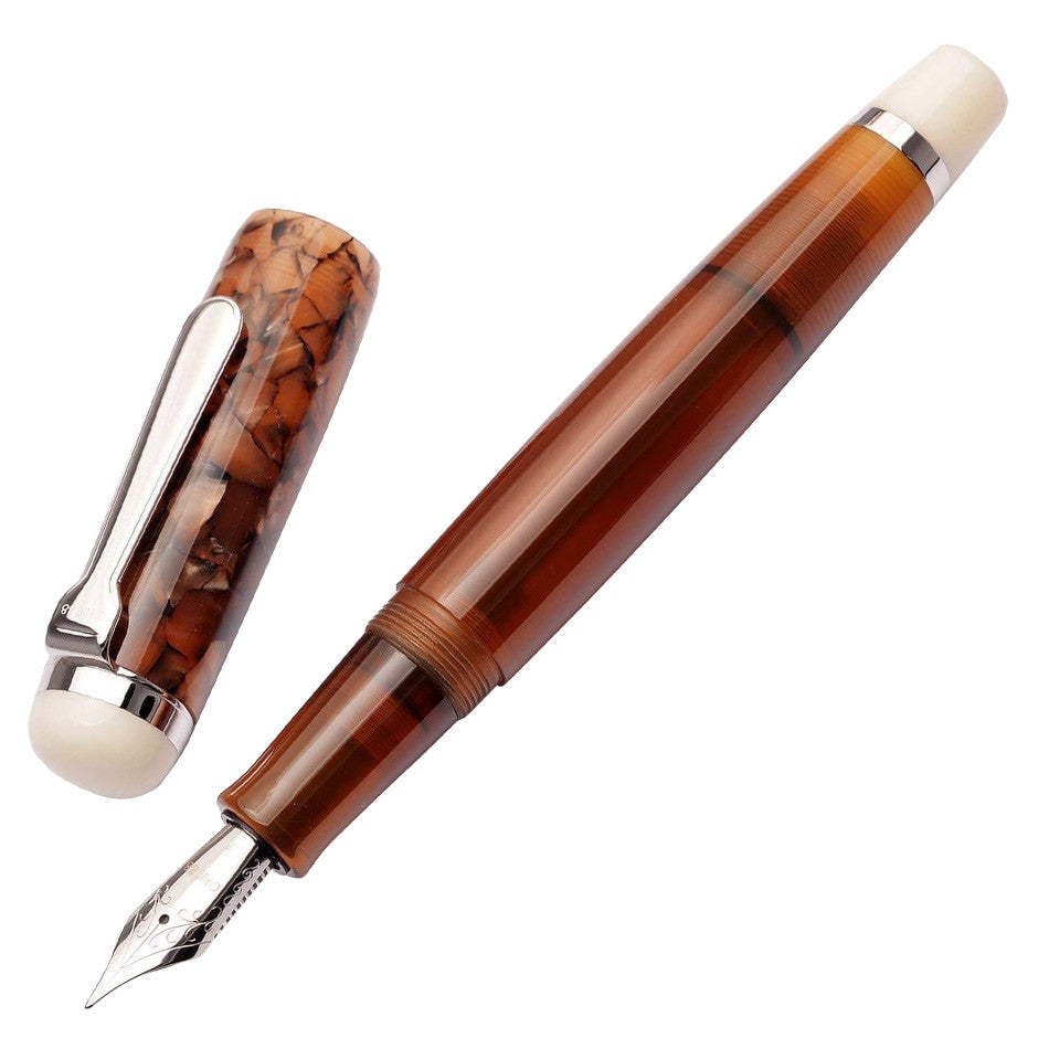 Opus 88 Omar Eye Dropper Fountain Pen Brown by Opus 88 at Cult Pens