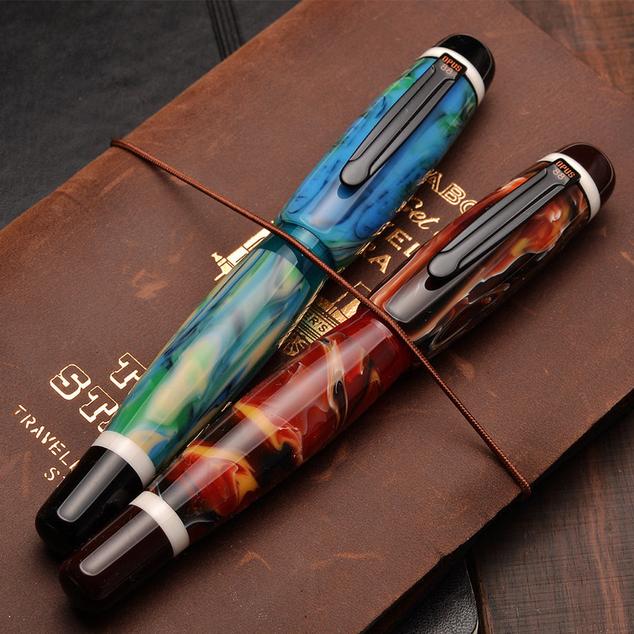 Opus 88 Bela Eye Dropper Fountain Pen Red