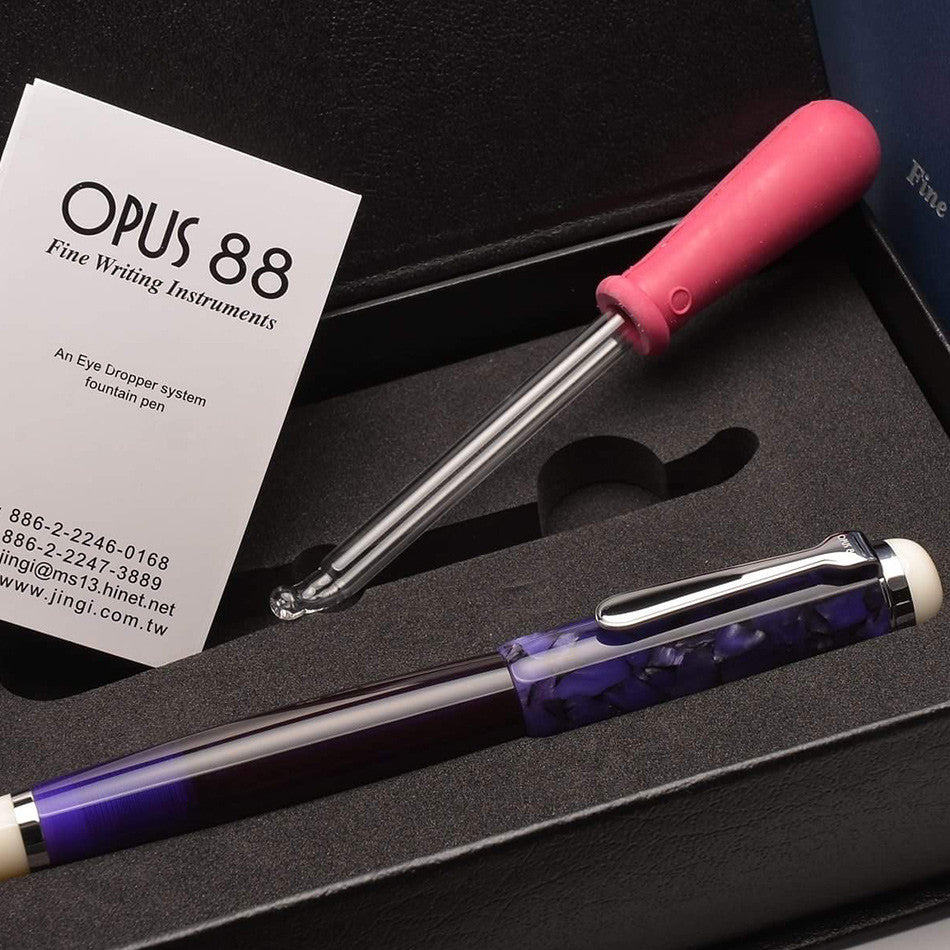 Opus 88 Omar Eye Dropper Fountain Pen Purple by Opus 88 at Cult Pens