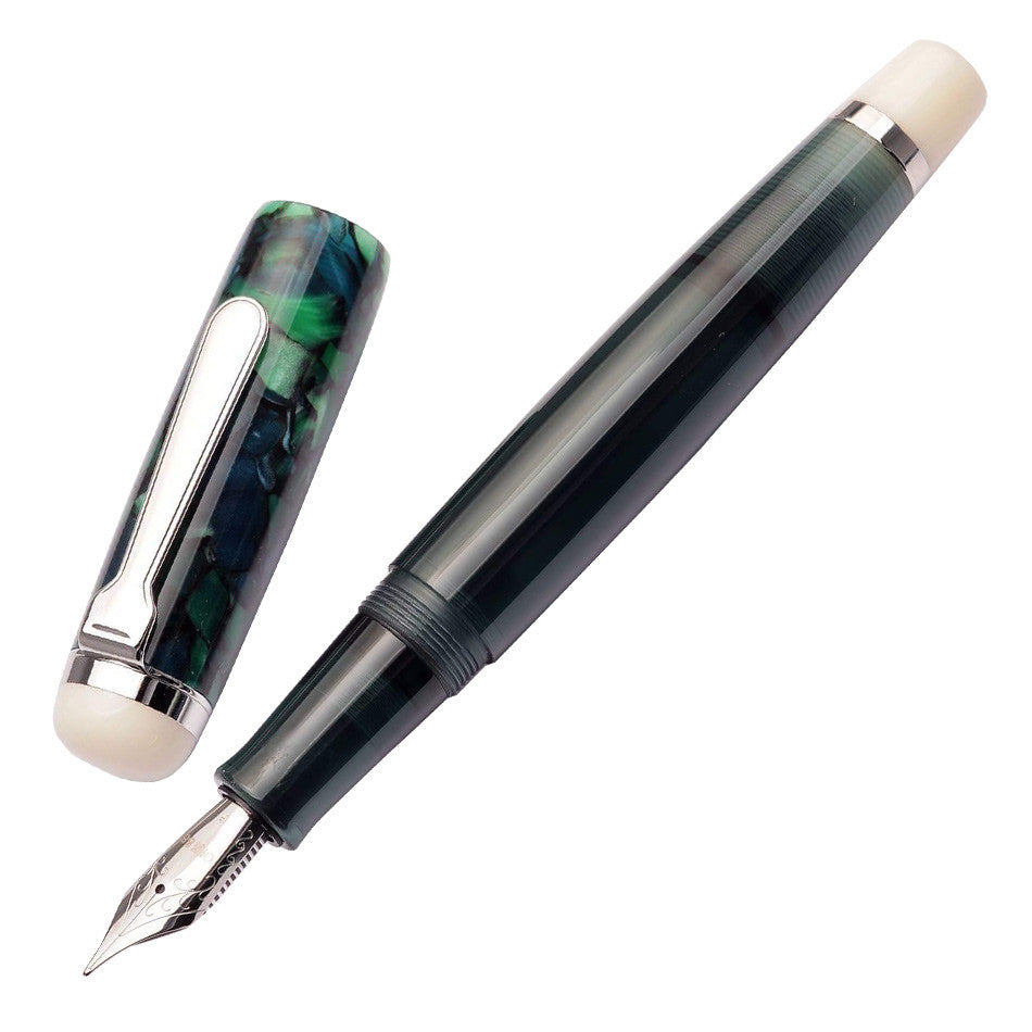 Opus 88 Omar Eye Dropper Fountain Pen Green by Opus 88 at Cult Pens