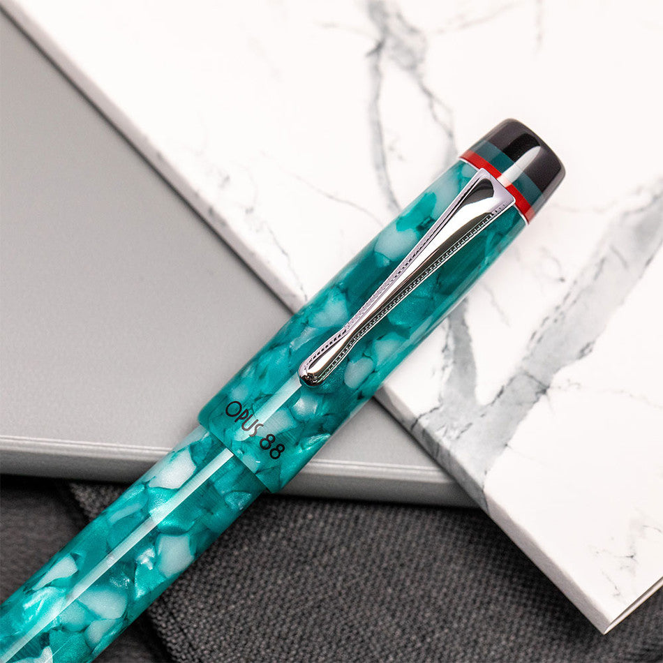 Opus 88 Minty Fountain Pen Light Blue by Opus 88 at Cult Pens