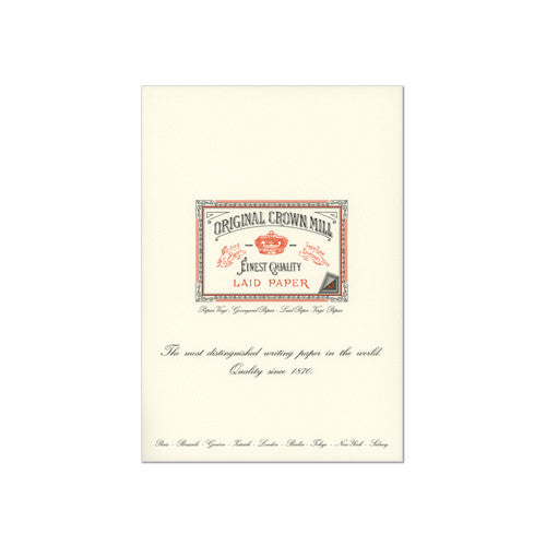 Original Crown Mill Classic Laid Paper Writing Pad A4 by Original Crown Mill at Cult Pens