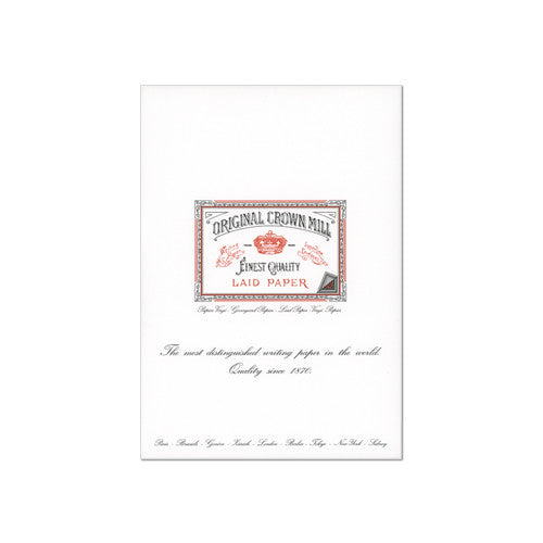 Original Crown Mill Classic Laid Paper Writing Pad A4 by Original Crown Mill at Cult Pens