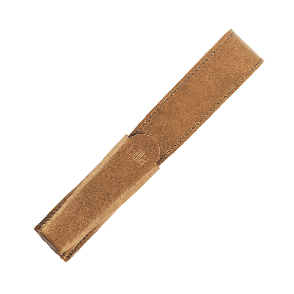 Otto Hutt Leather Pen Case for One Pen Tan by Otto Hutt at Cult Pens