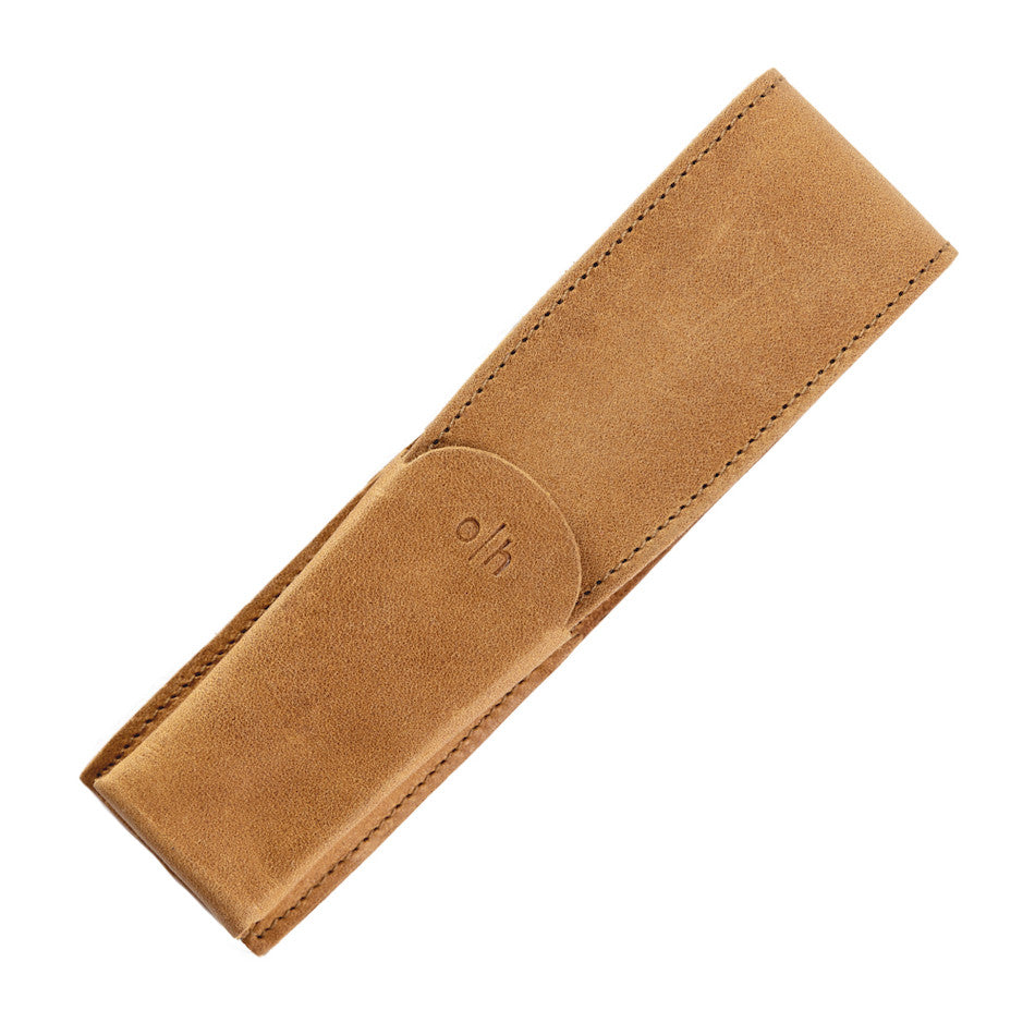 Otto Hutt Leather Pen Case for Two Pens Tan by Otto Hutt at Cult Pens