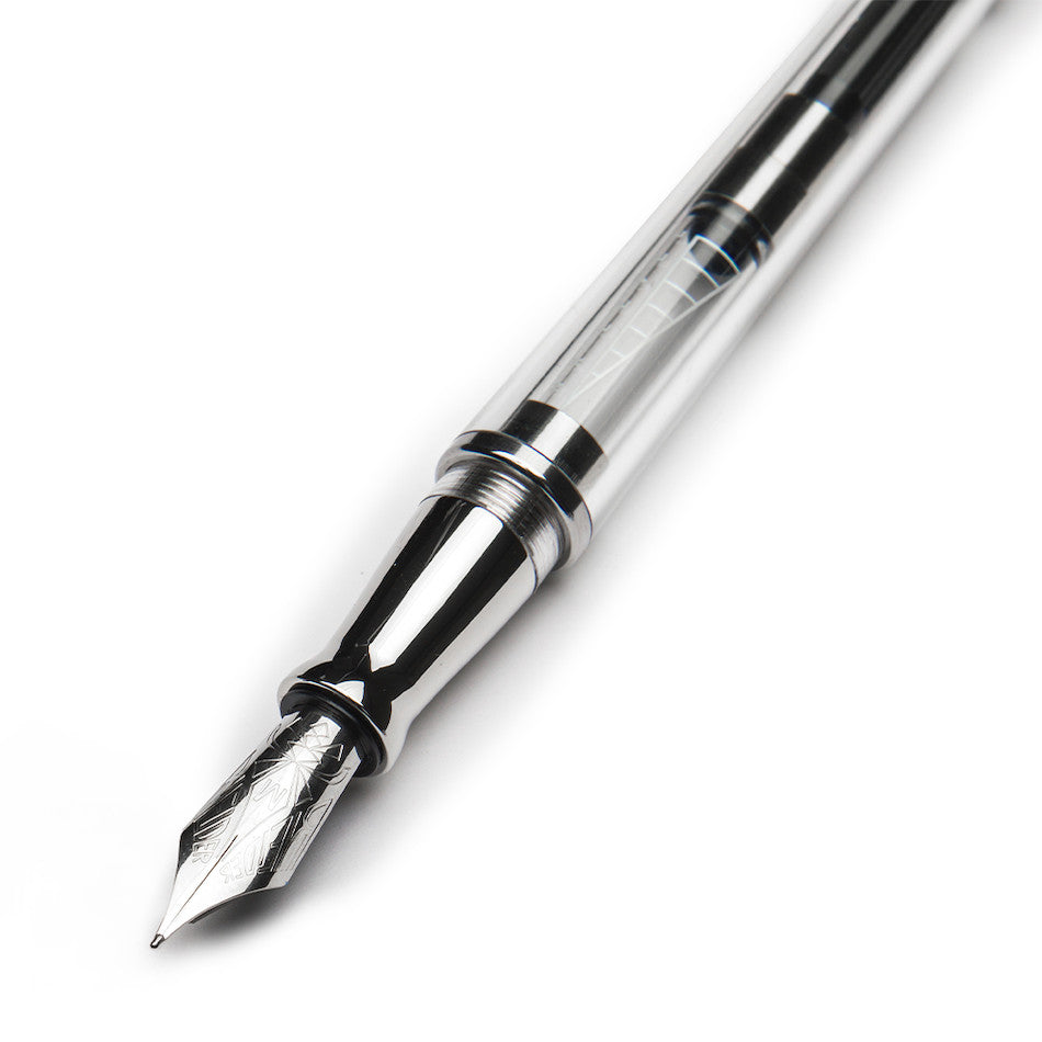 Pineider Avatar UR Demo Black Finitures Fountain Pen Clear by Pineider at Cult Pens