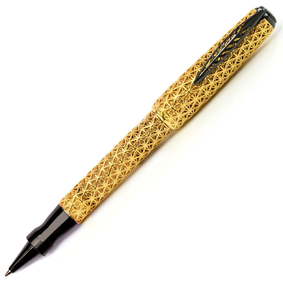 Pineider Psycho Rollerball Pen Yellow Gold by Pineider at Cult Pens