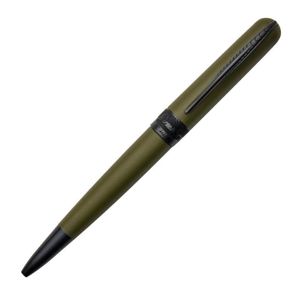 Pineider Avatar UR Matt Black Ballpoint Pen Military Green by Pineider at Cult Pens