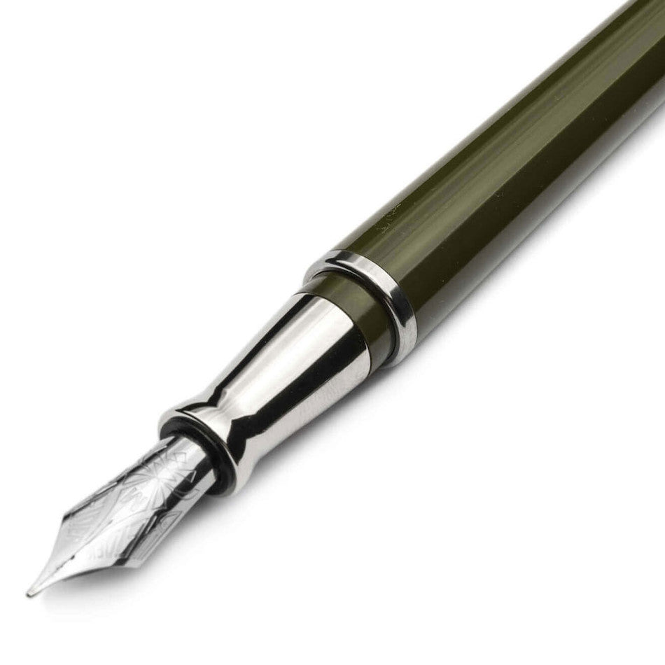 Pineider Avatar UR Personal Fountain Pen Military Green by Pineider at Cult Pens