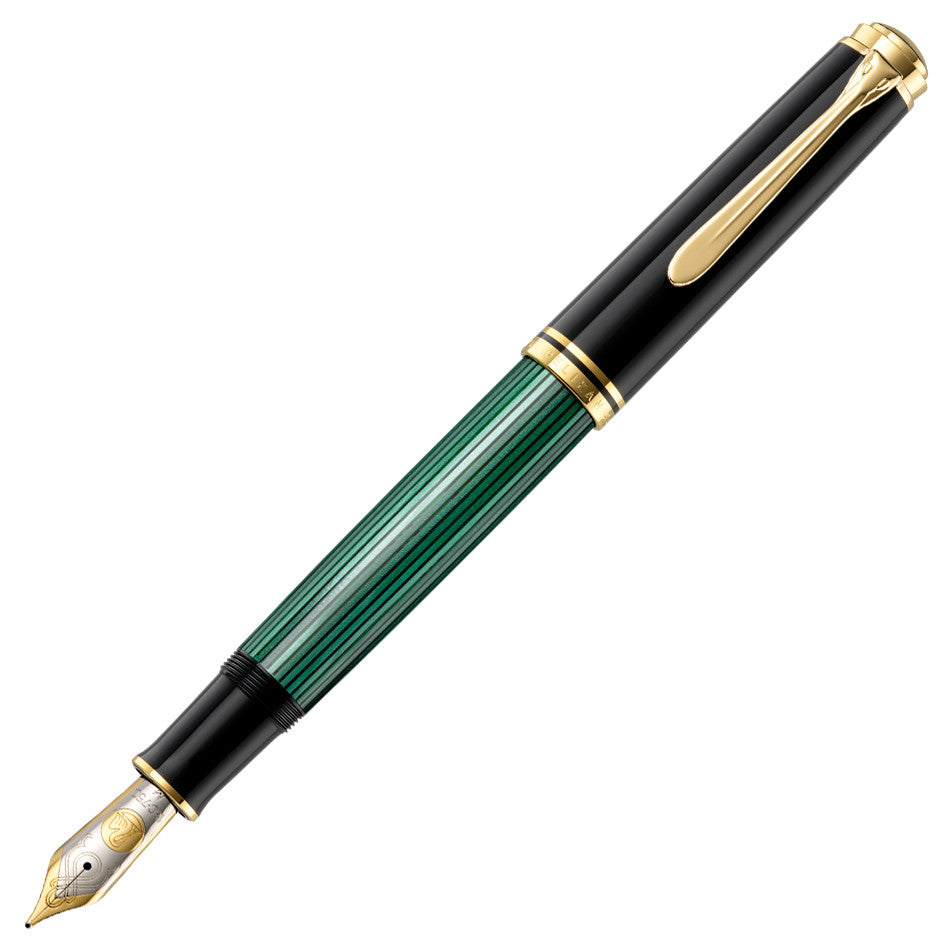 Pelikan Souveran M1000 Fountain Pen Black / Green by Pelikan at Cult Pens