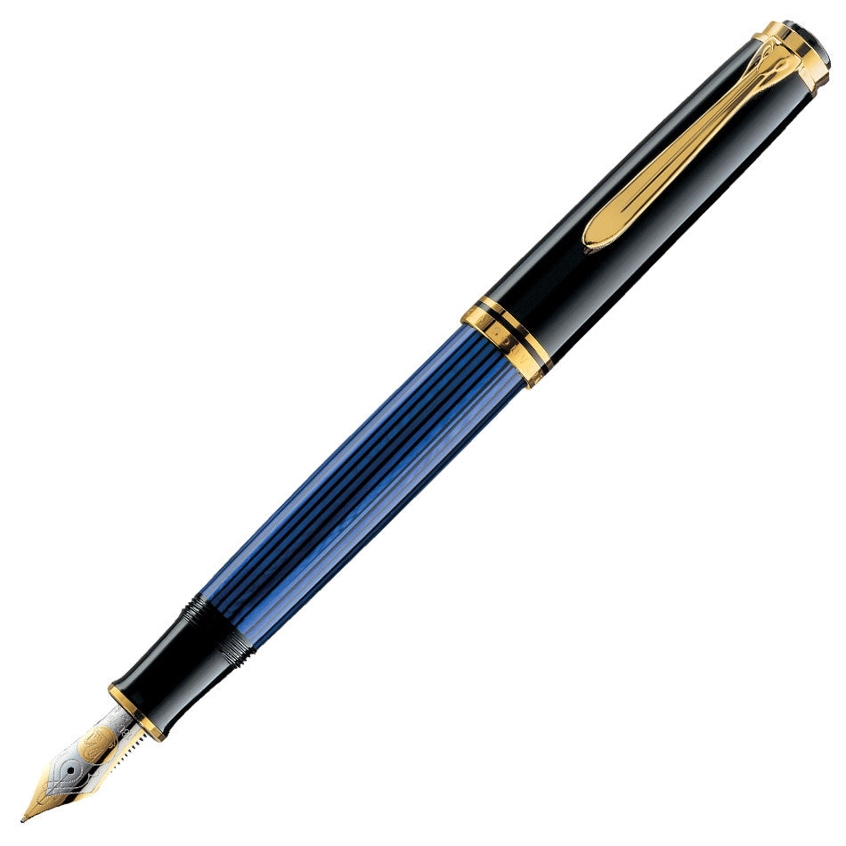 Pelikan Souveran M800 Fountain Pen Black / Blue by Pelikan at Cult Pens