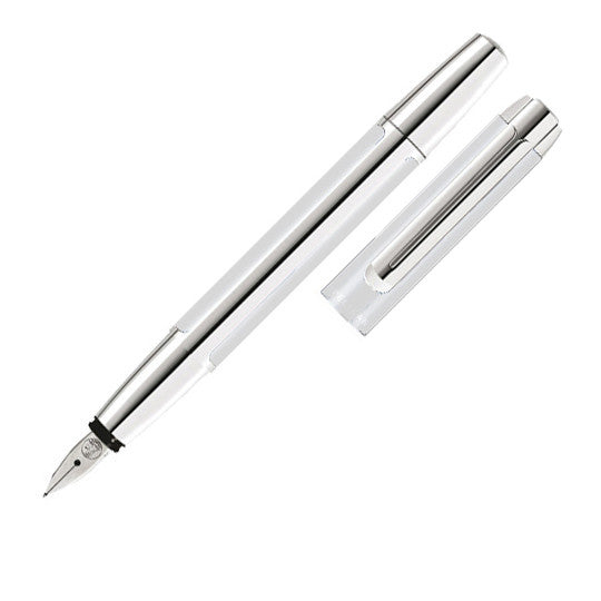 Pelikan Pura Fountain Pen Silver by Pelikan at Cult Pens