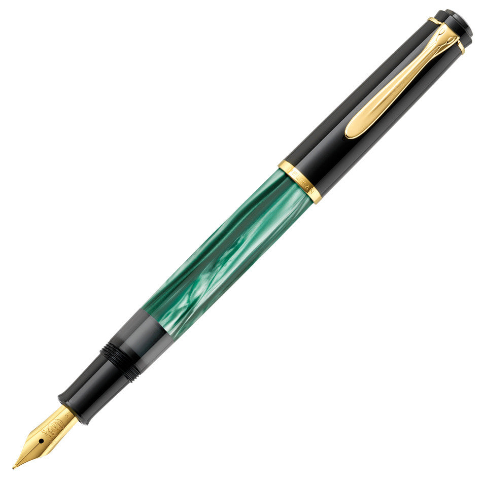 Pelikan Classic M200 Green Marbled Fountain Pen by Pelikan at Cult Pens
