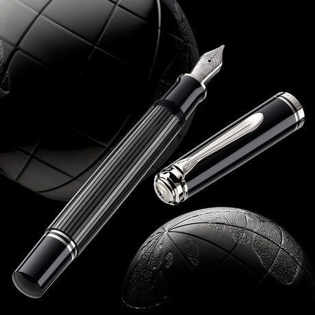Pelikan Souveran M605 Fountain Pen Stresemann Anthracite by Pelikan at Cult Pens